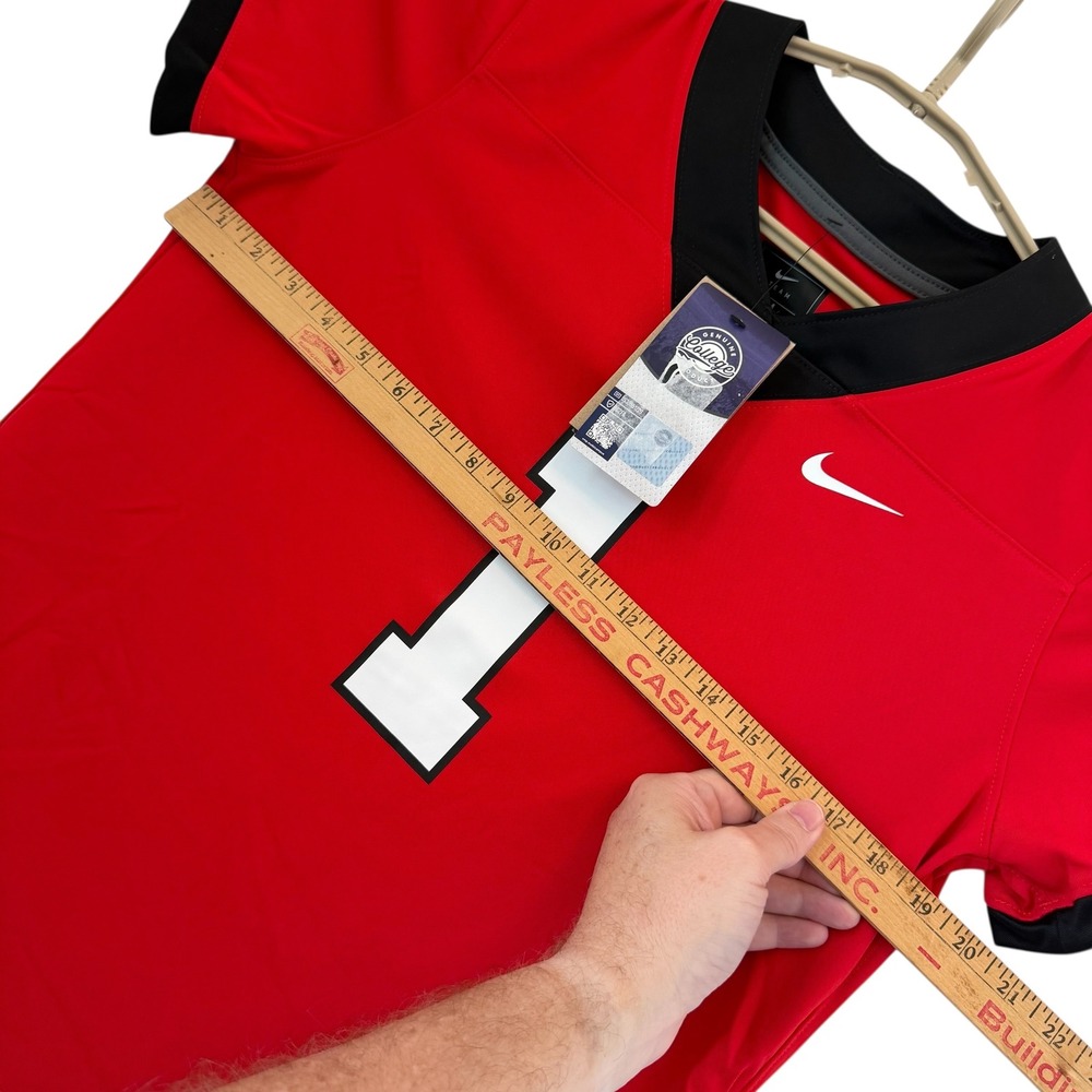Nike Georgia Bulldogs Women's Red Football 1 Jersey Medium Dri-FIT NCWF-08AR NEW - Picture 12 of 12
